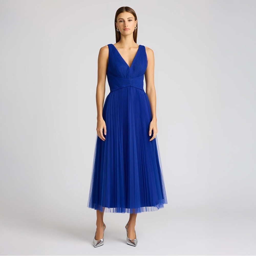 Zac Posen Tulle Midi-Dress in Royal Blue, size 6
